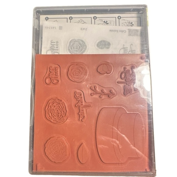 Stampin’ Up! Birthday Card Rubber Stamp set of 18 New in Storage Case - Picture 4 of 4